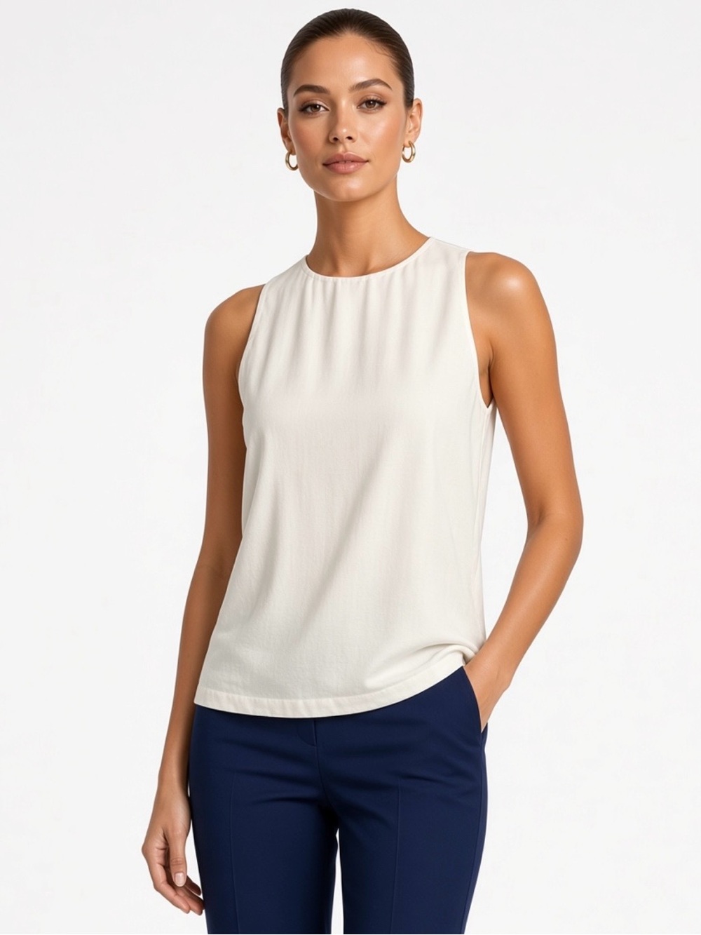 Elegant Cream A.L.C Sleeveless Cream Top in size Small